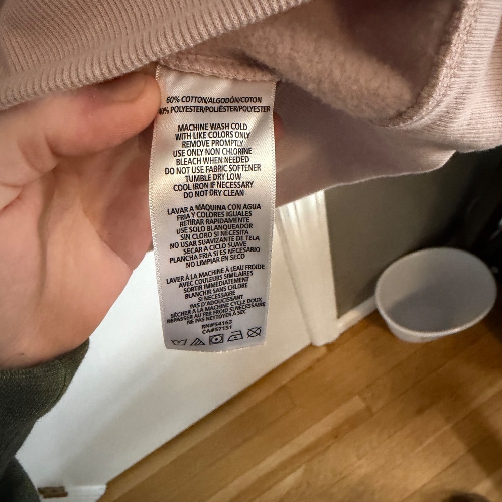 Calvin Klein Performance Powder pink crew neck sweatshirt size Small ( 195) - Picture 4 of 5